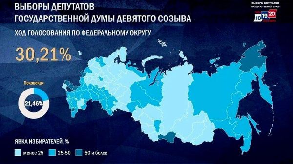 Явка на выборах в Госдуму превысила 30% - данные ЦИК