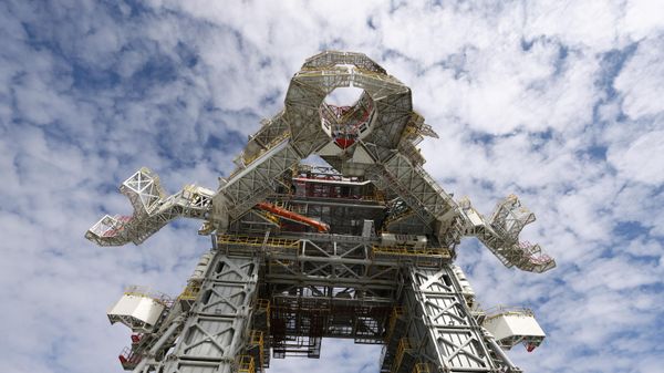 Стартовое сооружение на космодроме Восточный