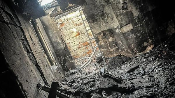 Пожар в Севастополе