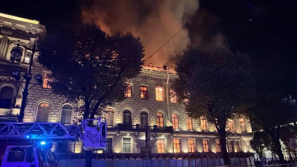 Пожар в Санкт-Петербурге