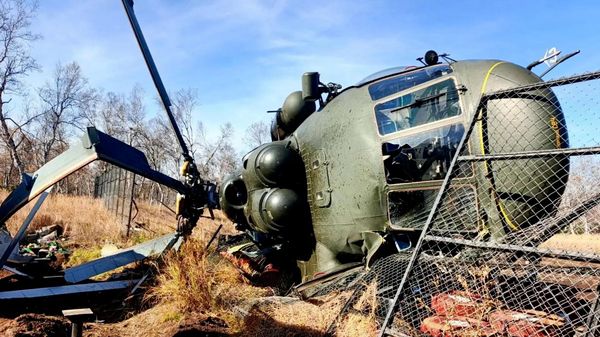 На Камчатке опрокинулся вертолет Ми-8
