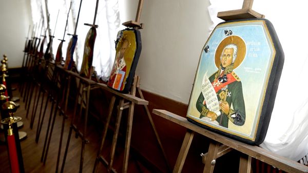 Выставка Иконы на бронепластинах