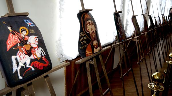 Выставка Иконы на бронепластинах