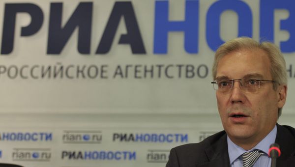Пресс-конференция заместителя министра иностранных дел РФ Александра Грушко