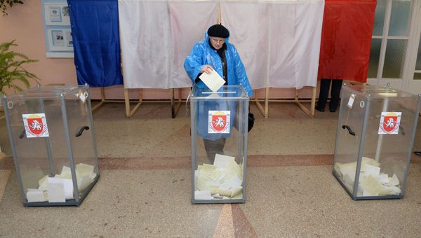 Референдум о статусе Крыма в Симферополе