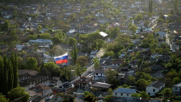 Флаг России в Бахчисарае