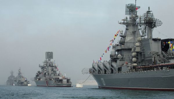 Корабли Черноморского Флота России, архивное фото