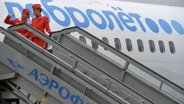 Д.Медведев принял участие в отправке первого рейса авиакомпании Добролет