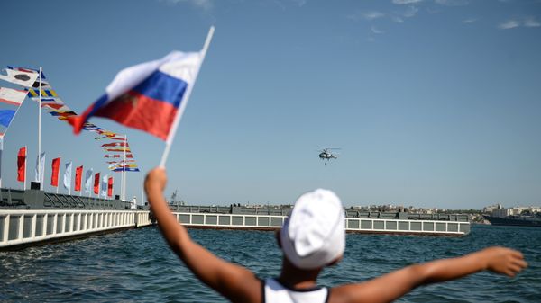 Во время празднования Дня Военно-морского флота России в Севастополе