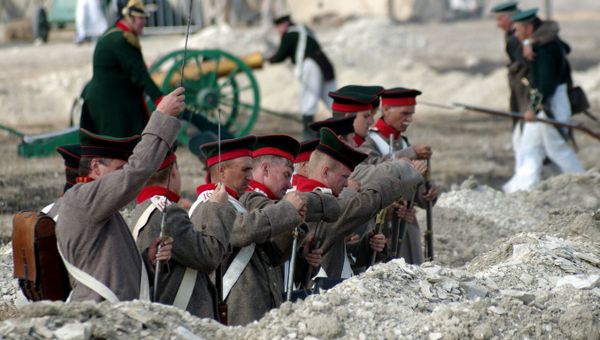 Участники реконструкции Крымской войны