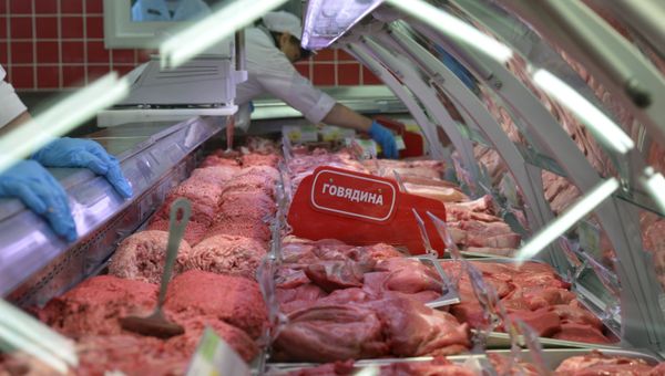 Мясной отдел магазина