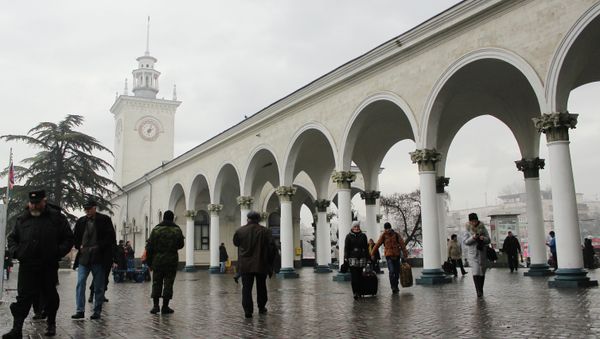 Железнодорожный вокзал Симферополя, Архивное фото