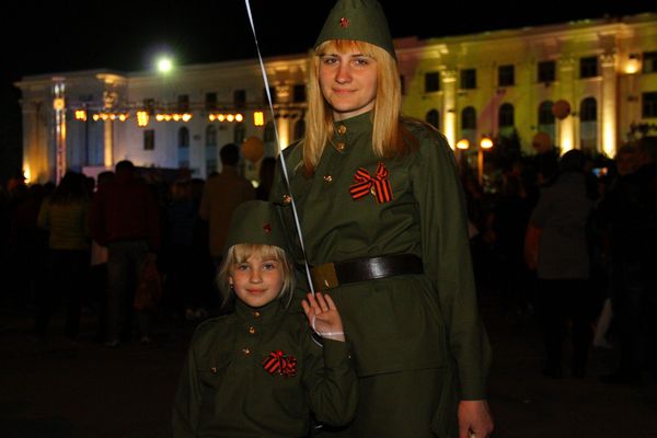 Вечер Дня Победы в Симферополе.