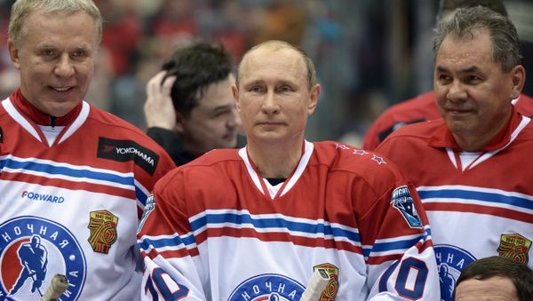 Президент РФ В.Путин принял участие в гала-матче турнира Ночной хоккейной лиги