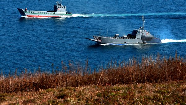 Тактические учения морской пехоты Тихиоокеанского флота в Приморском крае