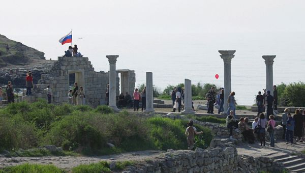 Развалины древнего Херсонеса в Крыму