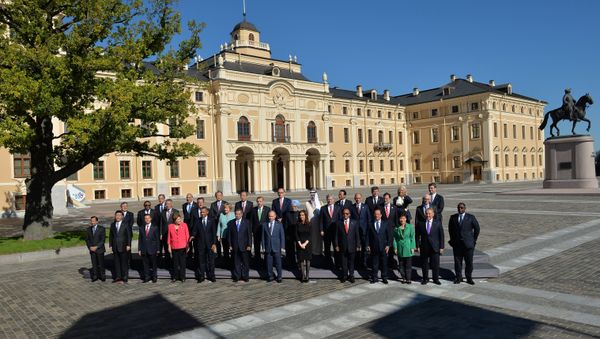 Официальное фотографирование участников саммита G20