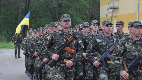 Принятие присяги военнослужащими ВС Украины