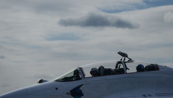 Подготовка воздушной части военного парада в честь 70-й годовщины Победы в ВОВ