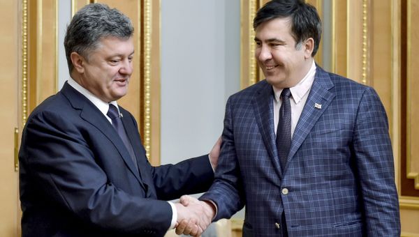 Встреча П.Порошенко и М.Саакашвили Встреча П.Порошенко и М.Саакашвили