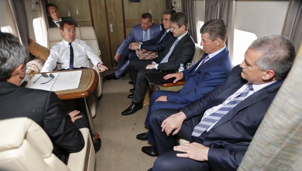 Рабочая поездка премьер-министра РФ Д.Медведева в Крымский федеральный округ