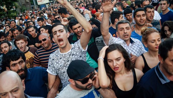 Акция протеста в Ереване