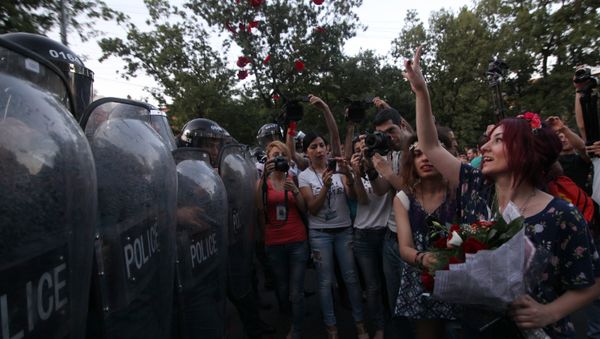 Акция протеста в Ереване