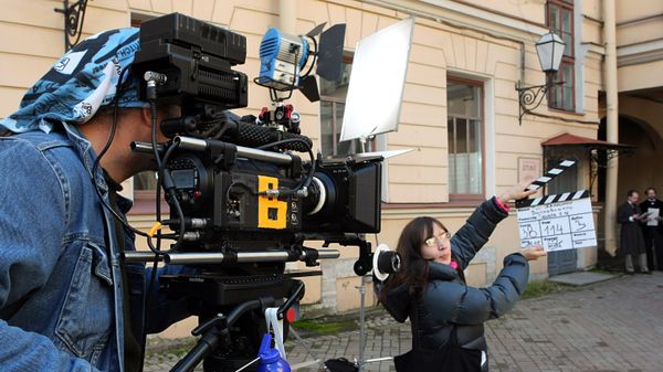 Съемки фильма Три женщины Достоевского режиссера Евгения Ташкова