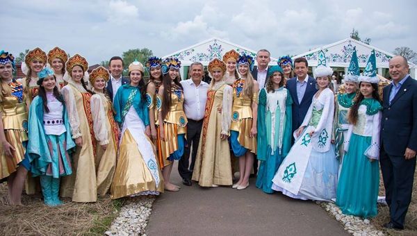 Сергей Аксенов на праздновании Сабантуя в Татарстане