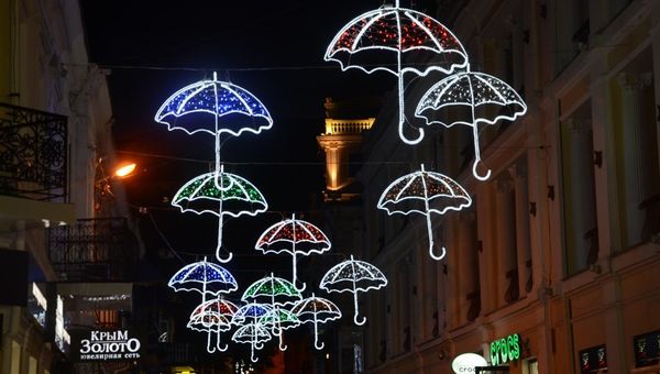 Новая иллюминация в Ялте