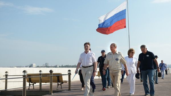 Рабочая поездка президента РФ В.Путина в Крым