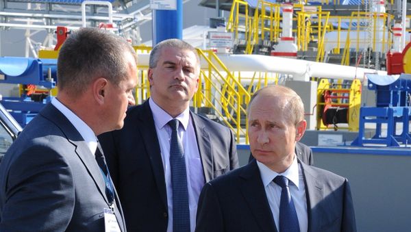 Рабочая поездка президента РФ В. Путина в Новороссийск