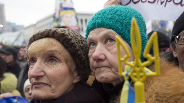 Акция сторонников евроинтеграции День достоинства на площади Независимости в Киеве