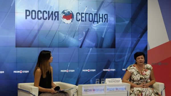 Пресс-конференция министра образования и науки Республики Крым Натальи Гончаровой