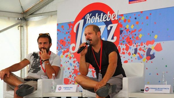 Пресс-конференция музыкантов. Второй день Koktebel Jazz Party. Итальянский саксофонист Стефано Ди Батиста