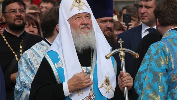 Патриарх Кирилл открыл памятник Владимиру Крестителю в Смоленске