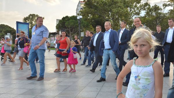 Рабочая поездка президента РФ В.Путина в Крымский федеральный округ