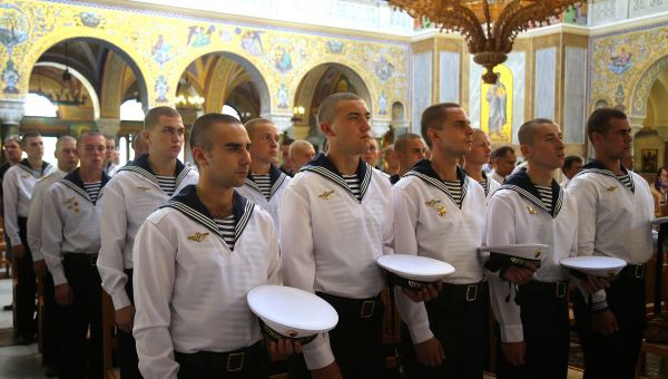 Икона с мощами Андрея Первозванного прибыла с Афона