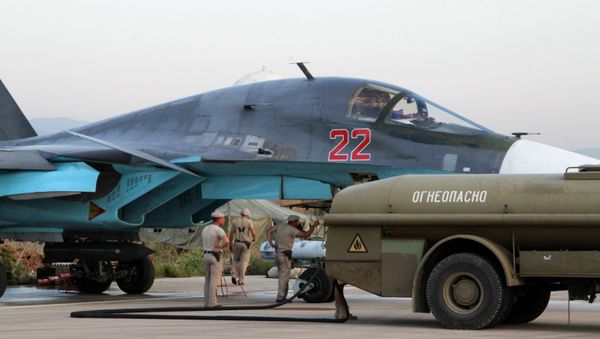 Российская боевая авиация на аэродроме около Латакии