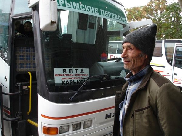  На центральном автовокзале Симферополя 