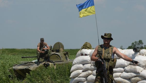 Блокпост украинских военных