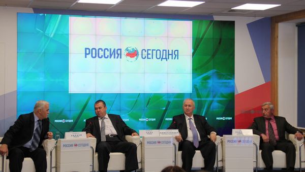 пресс-конференция Годовщина воссоединения Крыма с Россией.Годовщина воссоединения Крыма с Россией. Итоги и перспективы. пресс-конференция Годовщина воссоединения Крыма с Россией.  председатель РОО «Къырым бирлиги» и Общественного Совета крымско-татарского народа Сейтумер НИМЕТУЛЛАЕВ;  и заместитель председателя Общественного Совета крымско-татарского народа Энвер КАНТЕМИР-УМЕРОВ.
