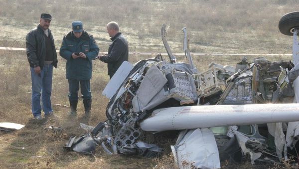 Обломки упавшего под Коктебелем самолет Сessna 336