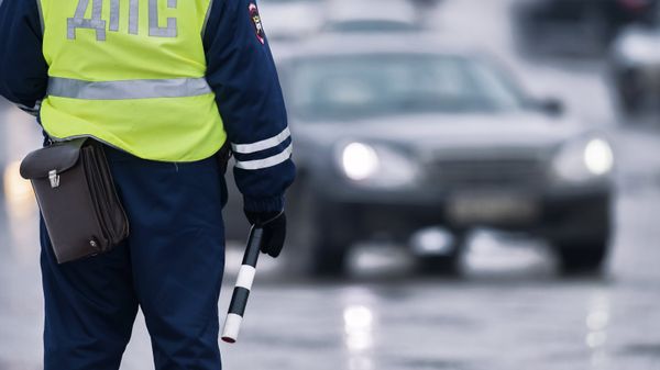 Работа сотрудников ГИБДД в Омске