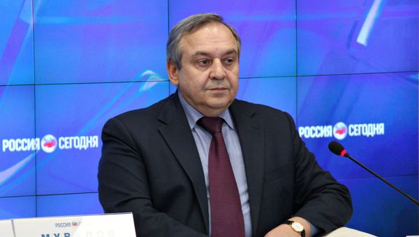 Заместитель председателя СМ РК– постоянный представитель Республики Крым при президенте РФ Георгий Мурадов на пресс-конференции в МИА Россия сегодня в Крыму