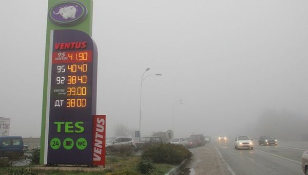 Блэкаут в Крым. Станция АЗС в Симферополе