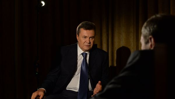 Бывший президент Украины Виктор Янукович дал интервью РИА Новости