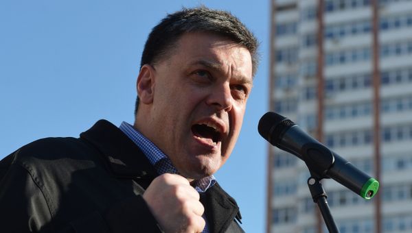 Лидер националистической партии Свобода Олег Тягнибок