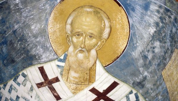 Фреска иконописца Дионисия Святитель Николай Мирликийский Фреска иконописца Дионисия Святитель Николай Мирликийский