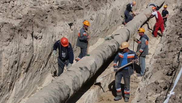 Прокладка газопровода. Архивное фото